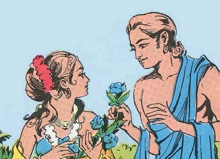 Kacha was an ancient sage and the son of Brihaspati in Hindu mythology. The narrative of Kacha is mentioned in the Mahabharata, the Matsya Purana and the Agni Purana. He was sent by his father Brihaspati to learn the secret of the Sanjivani mantra (a hymn for reviving the dead) from Shukracharya, the guru of the Asuras